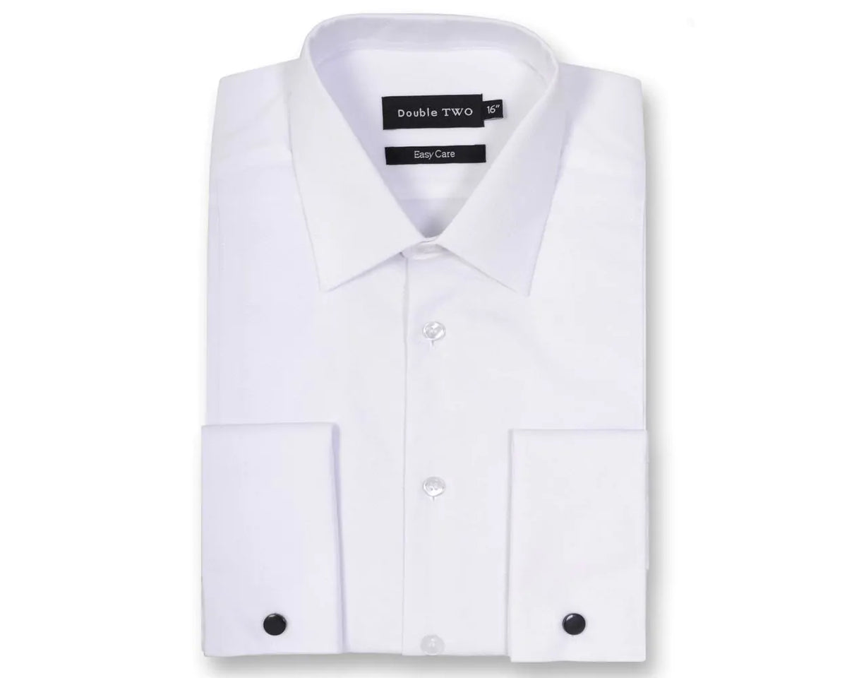 slim fit dress slacks Men's White Cotton Marcella Wing Collar Classic Fit Dress Shirt With Double  Cuffs