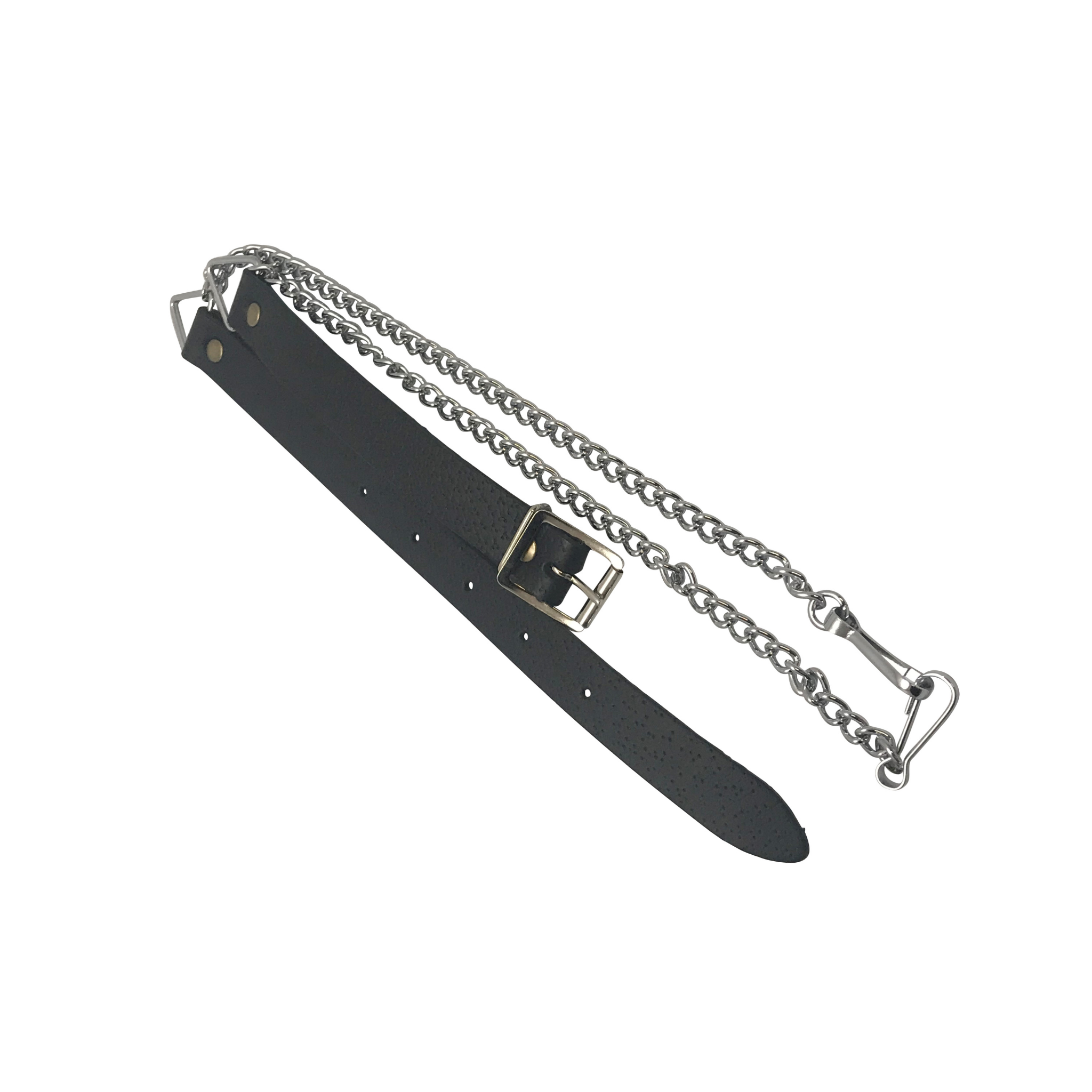 Leather and Chrome Chain Strap for Sporran