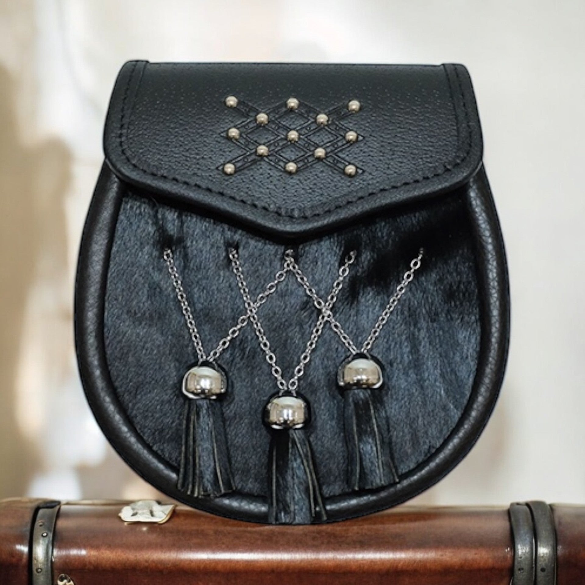 Studded Seal & Leather Daywear Sporran
