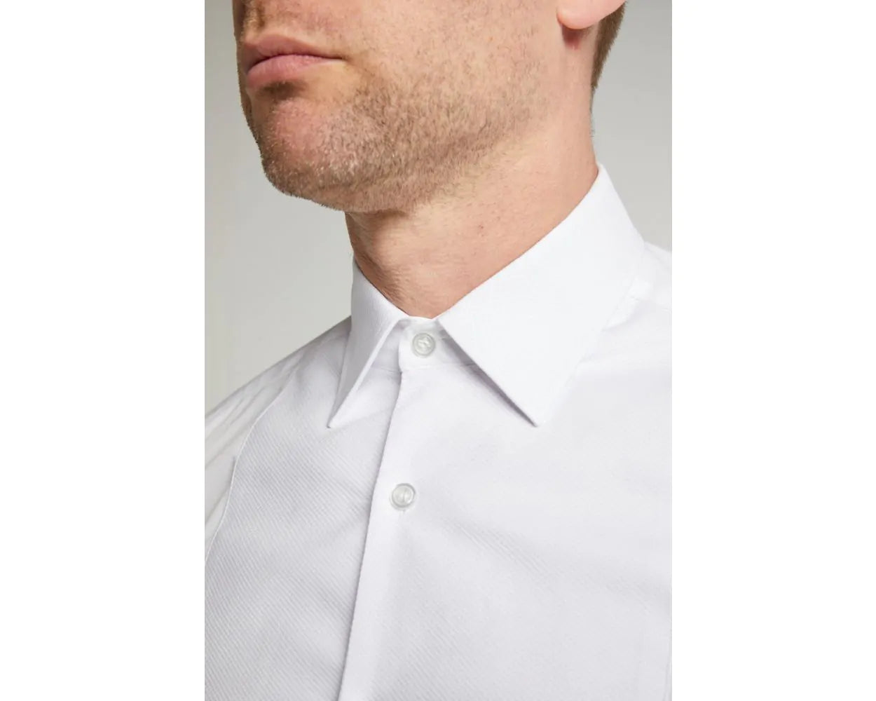 Men's White Marcella Bib Front Dress Shirt SHILLING&FITZ Men's White Marcella Bib Front Dress Shirt SHILLING&FITZ