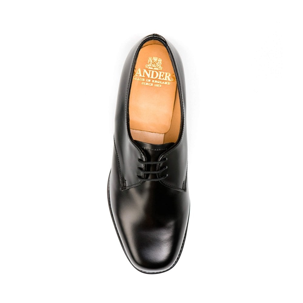 Ladies Black Polishing Leather Plain Gibson