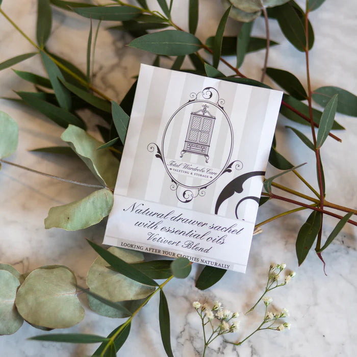 Moth Repellent Drawer Sachet - Vetivert Blend