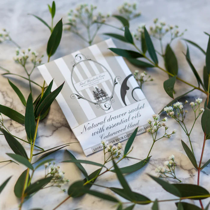 Moth Repellent Drawer Sachet - Cedarwood Blend