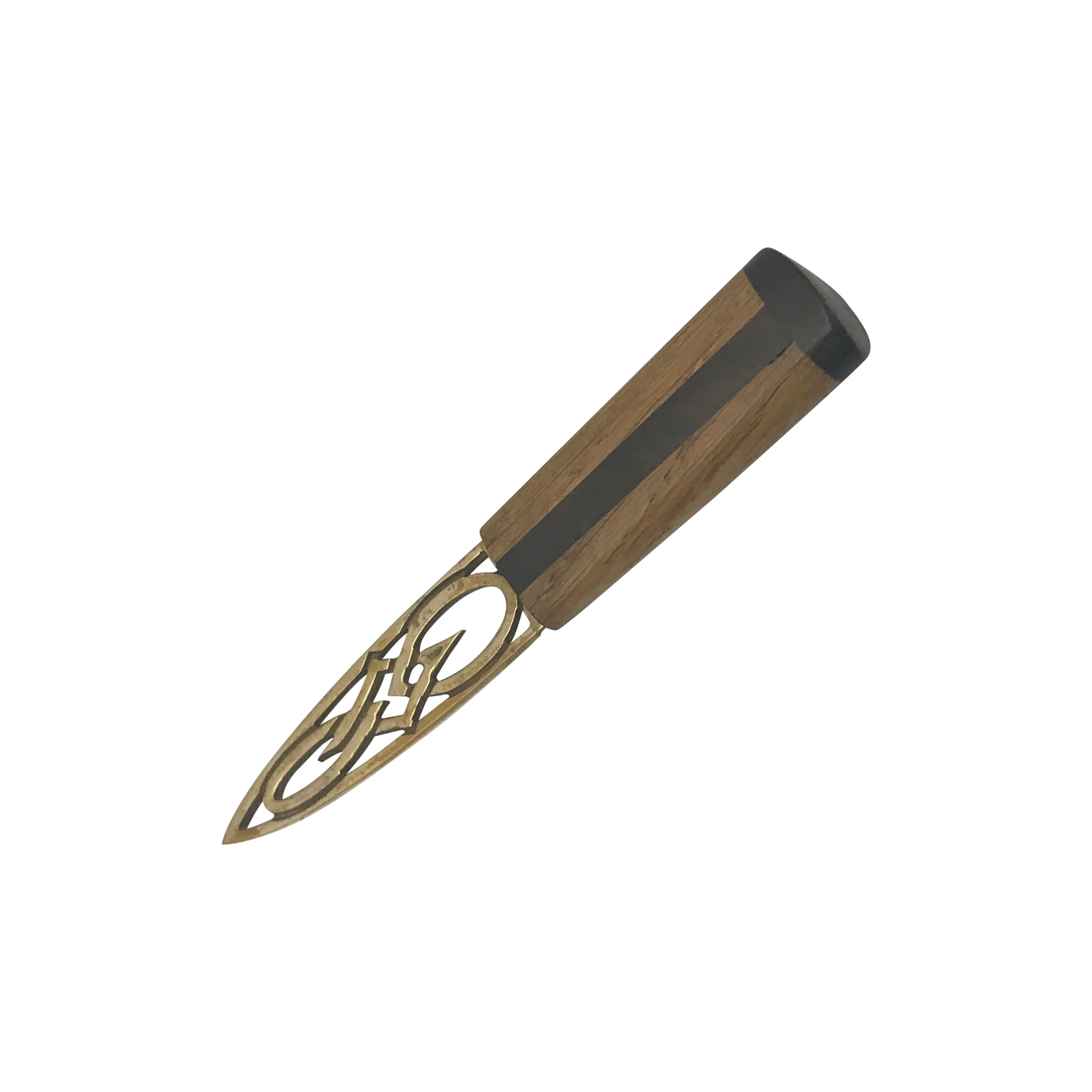 Oak and Ebony Brass Daywear Sgian Dubh