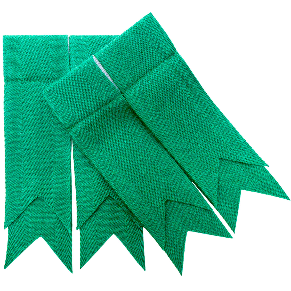 Ancient Green 100% Pure New Wool Garter Flashes