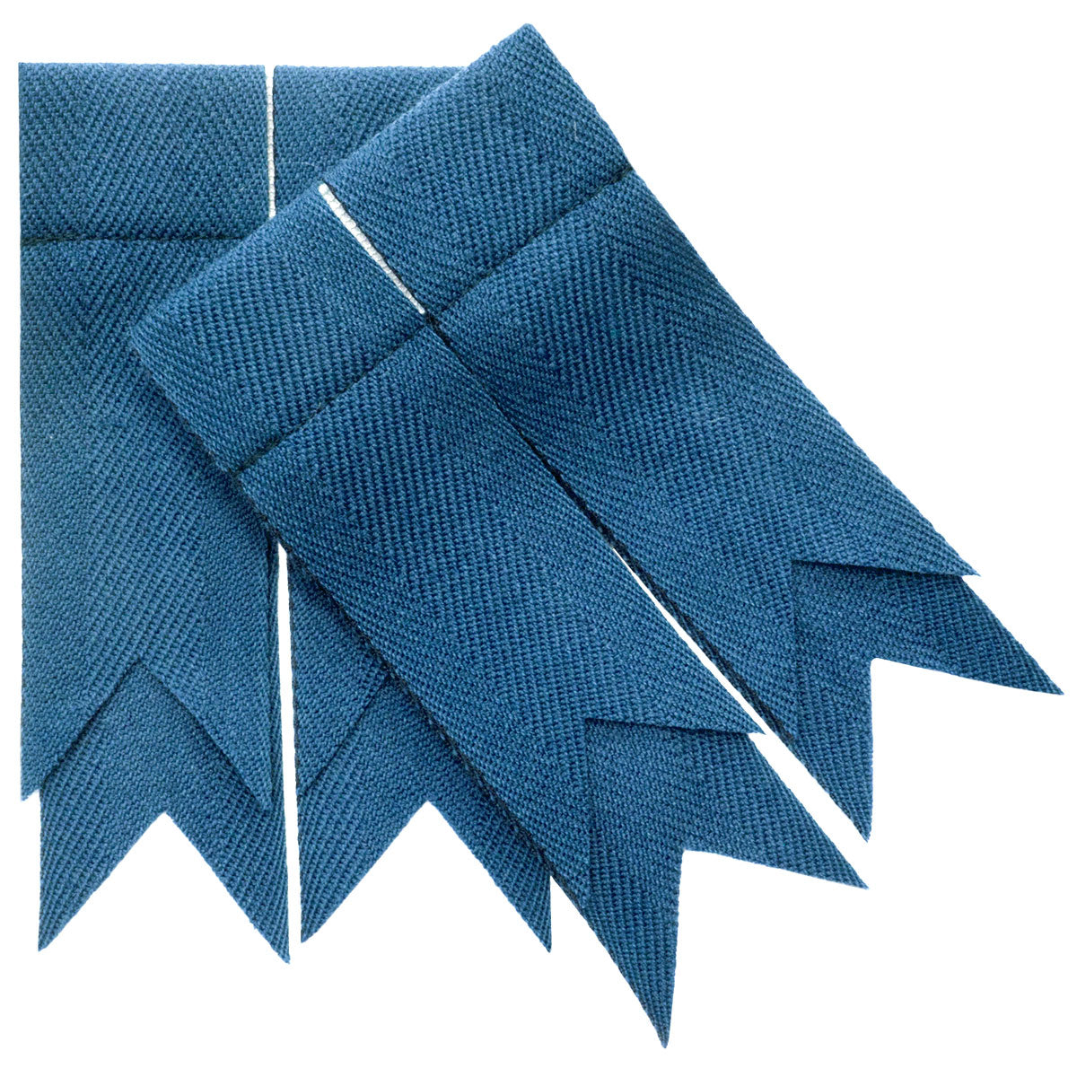 Ancient Blue 100% Pure New Wool Garter Flashes