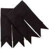 Black 100% Pure New Wool Garter Flashes