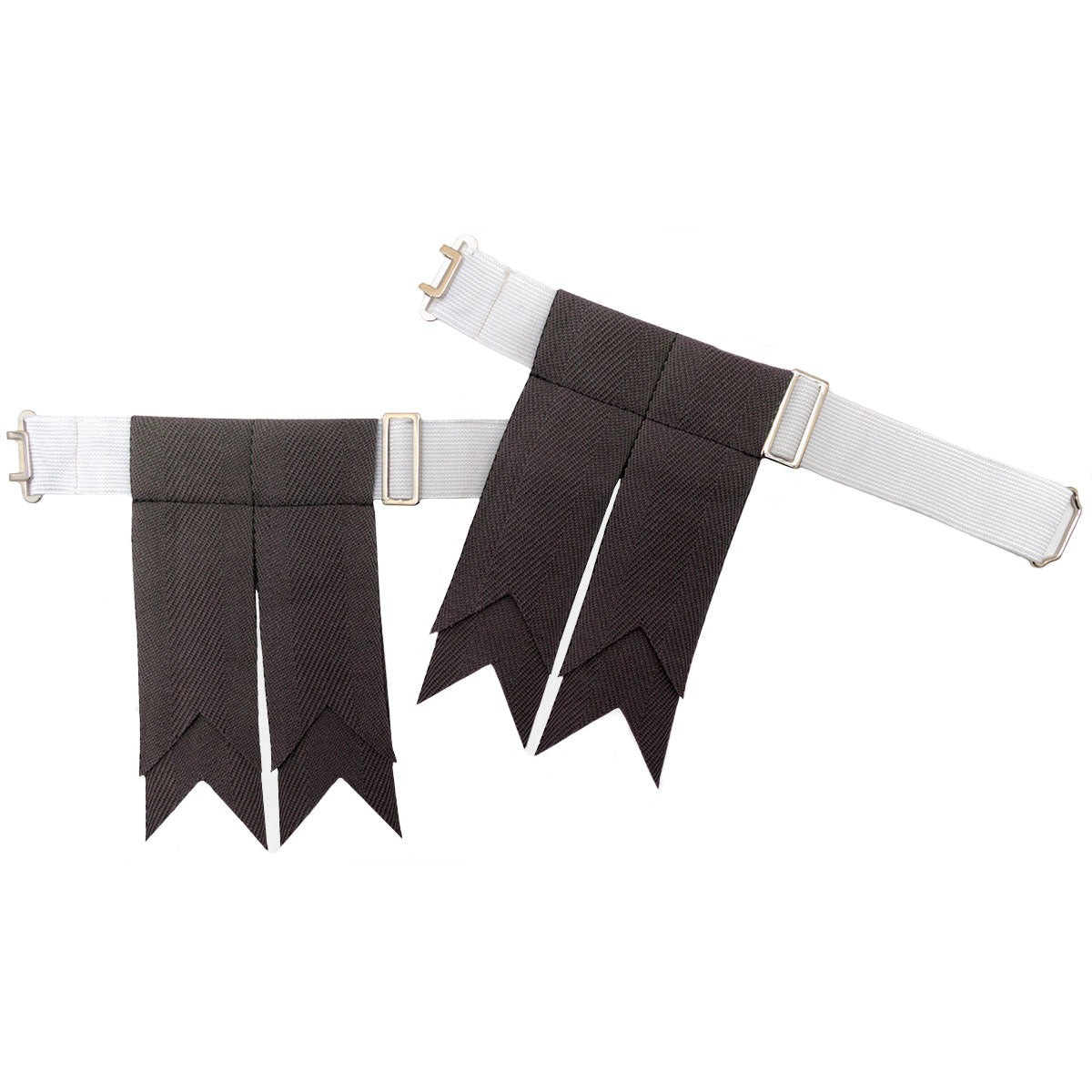 Stealth Grey 100% Pure New Wool Kilt Flashes