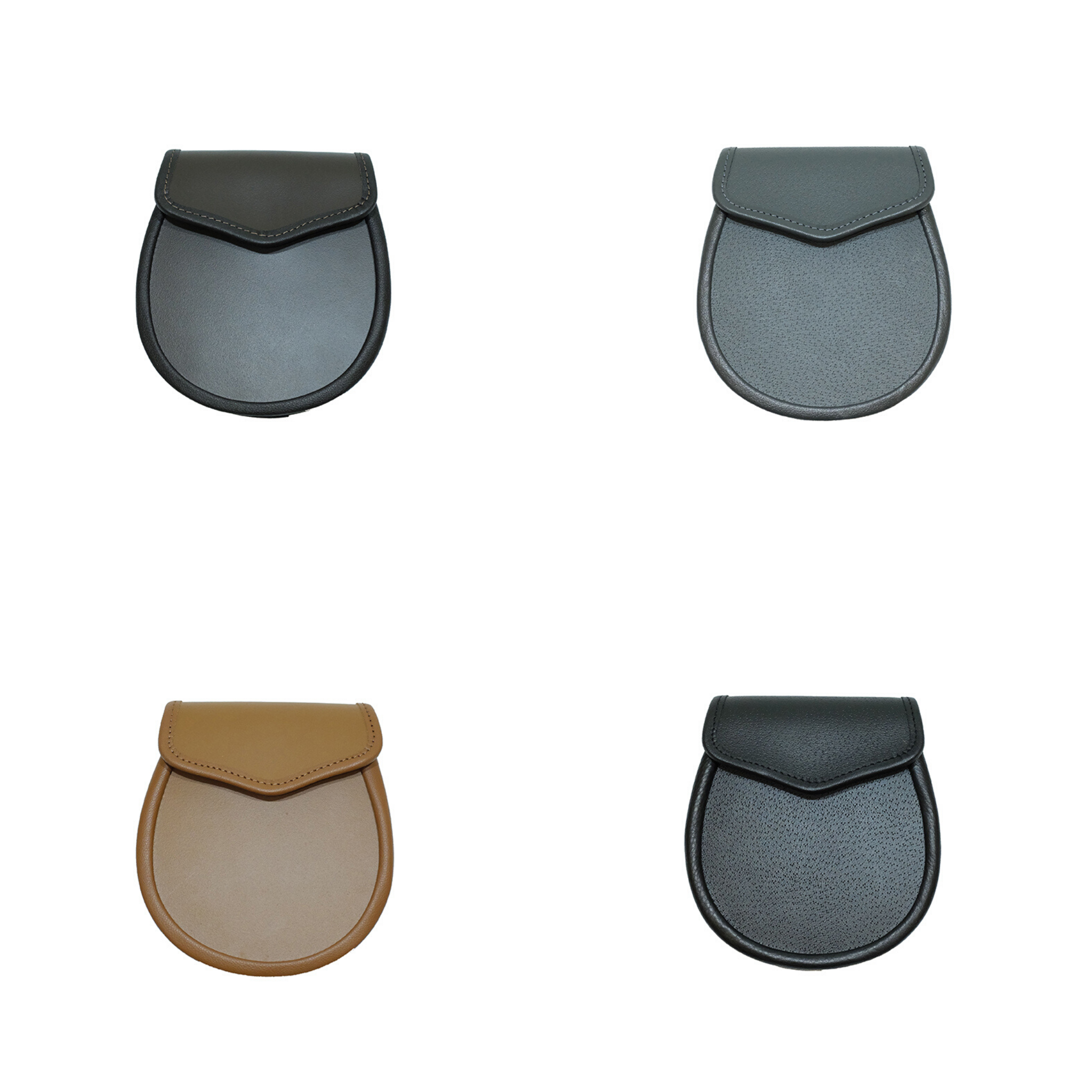 Plain Lid and Body Leather Day Sporran