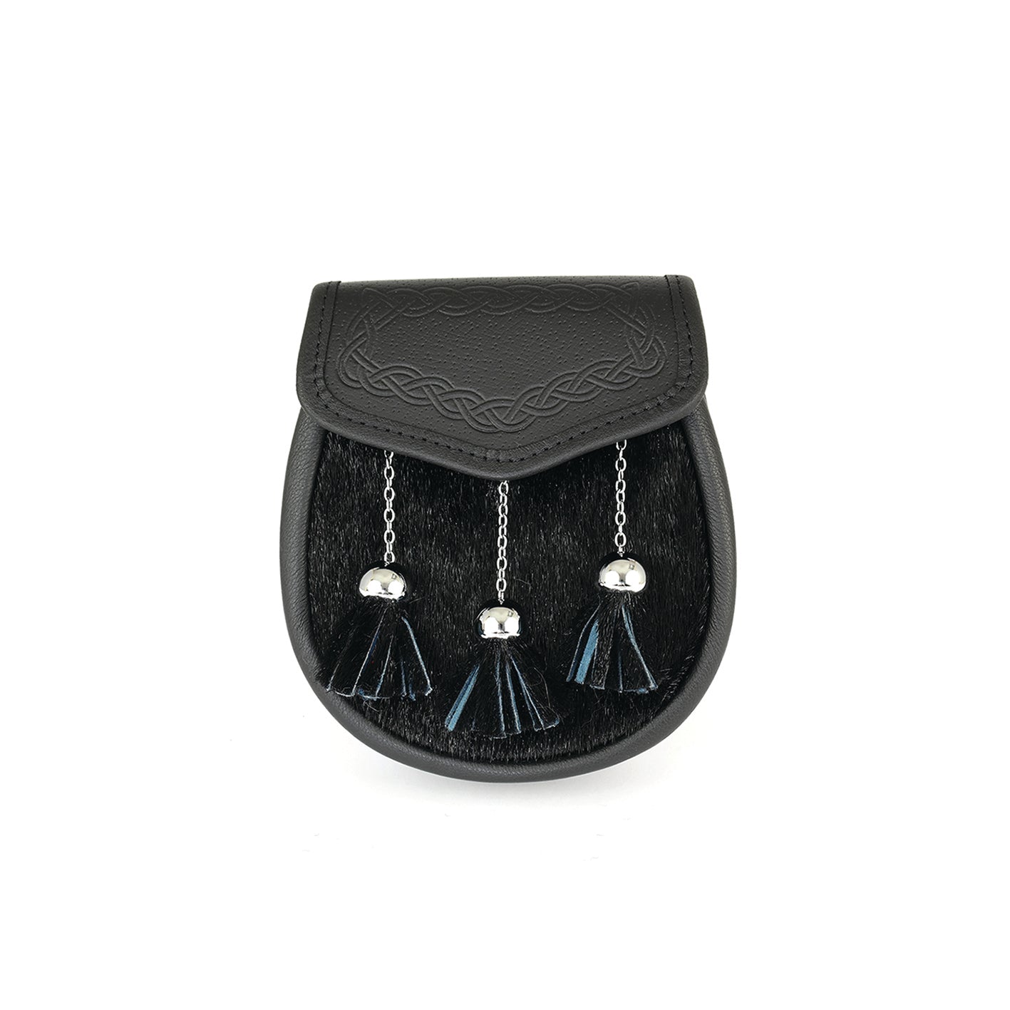Black Seal and Leather Day Sporran