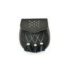 Black Seal and Leather Cross Chain Day Sporran