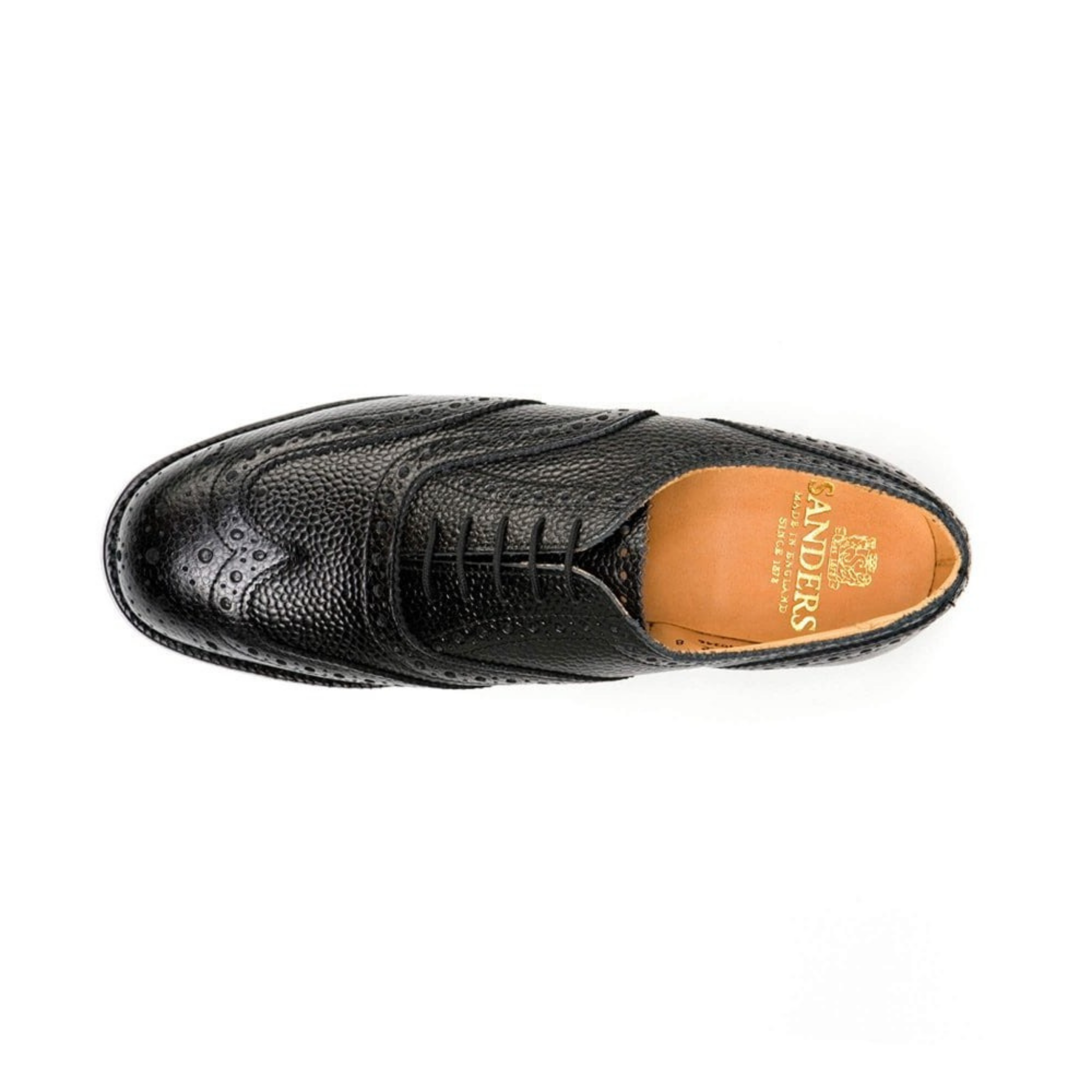 Sanders | Braemar | Black Grain Highland Brogue