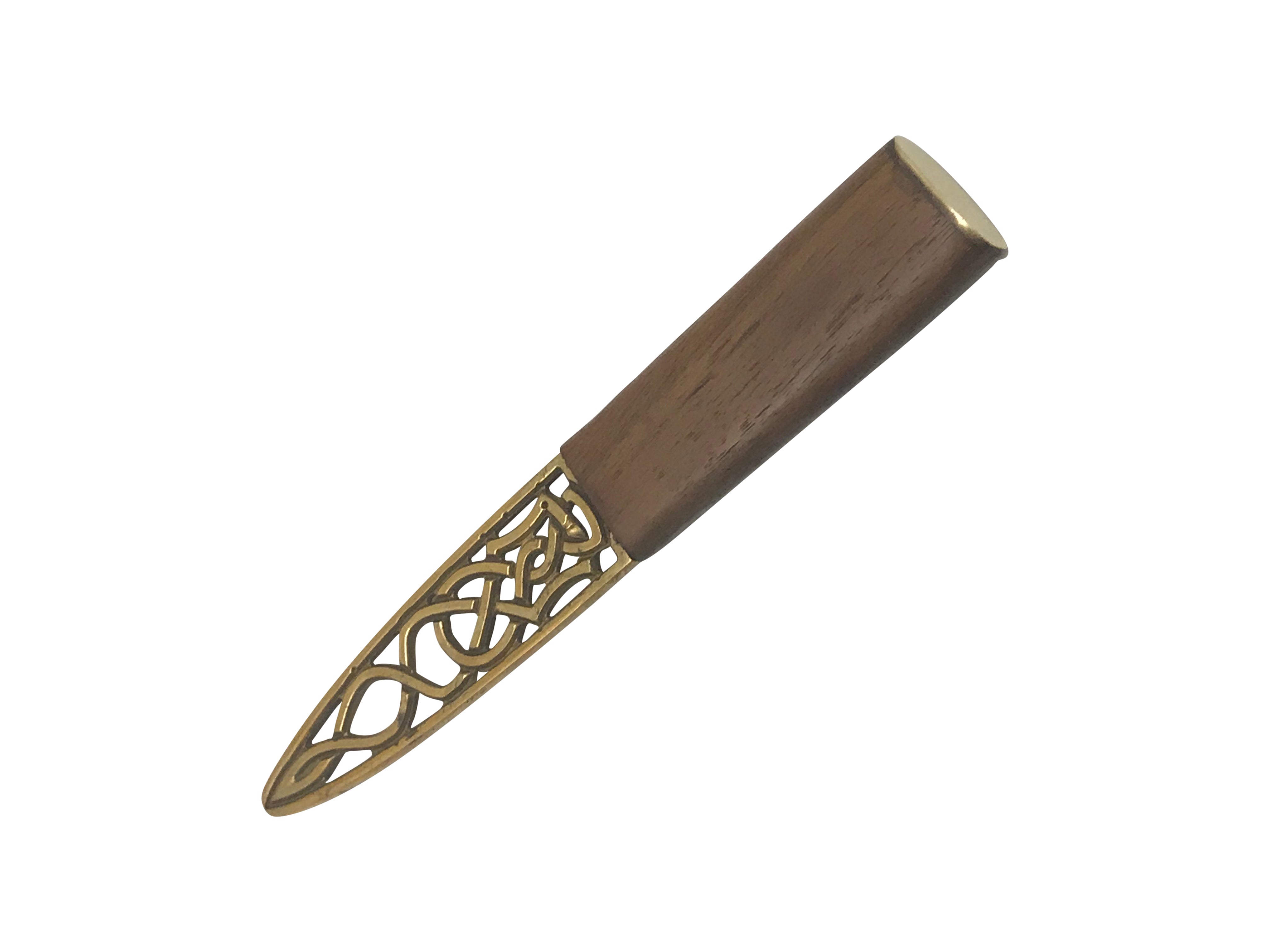 Oak and Ebony Brass Daywear Sgian Dubh
