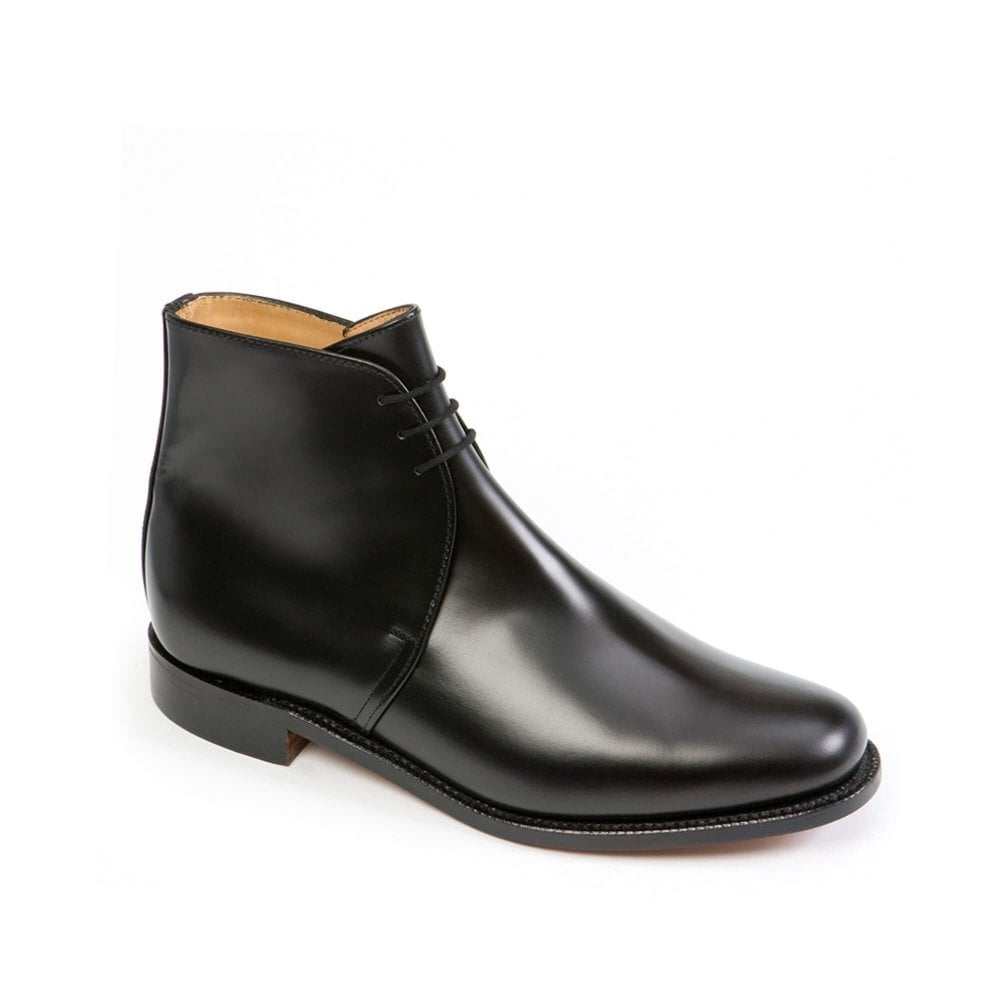 Sanders | Unisex Black Polishing Leather George Boots