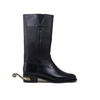 Sanders | Black Calf Officers Spur Box Heel Wellington Boot